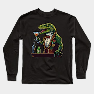 t-rex bartender Long Sleeve T-Shirt